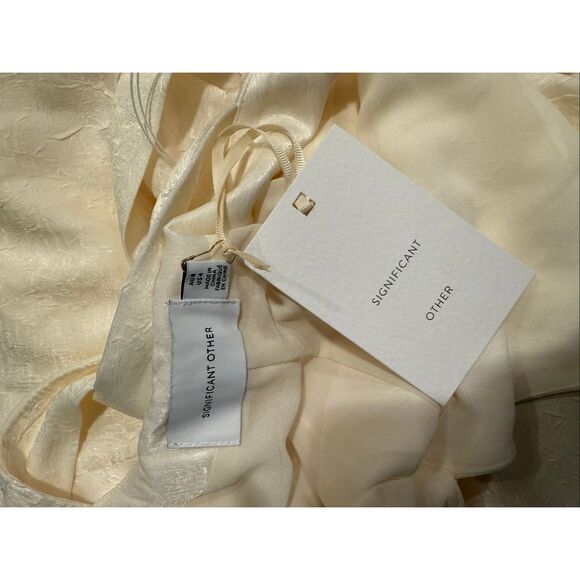 Significant Other Selene Gown Ivory Maxi Dress Bridal Bachelorette Sz 4 NWT - Picture 7 of 7